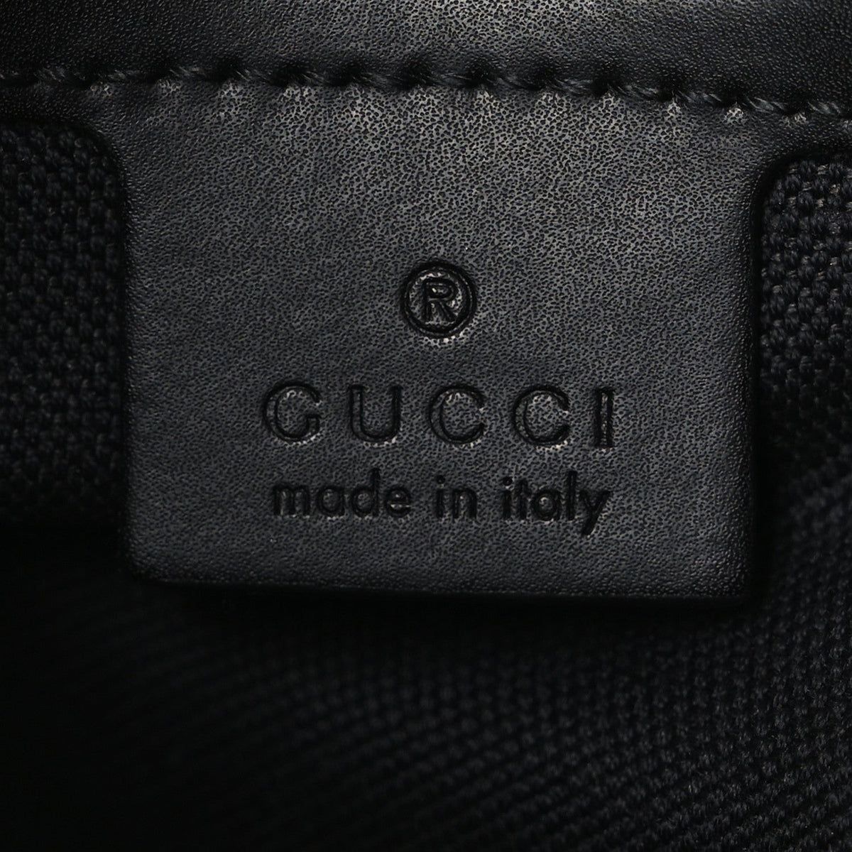 Gucci GG Supreme Calfskin Web Flat Messenger Bag Black Grey
