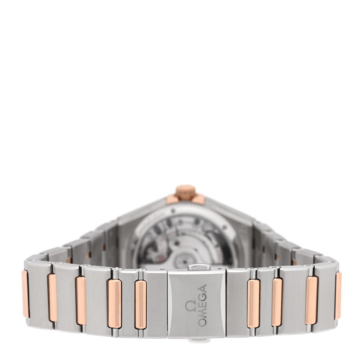 Omega Stainless Steel 18K Sedna Gold Diamond 29mm Constellation Watch 131.25.29.20.55.001