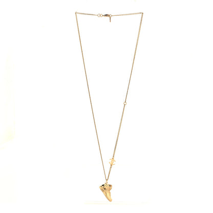 Chanel CC Sneaker Motif Necklace Gold