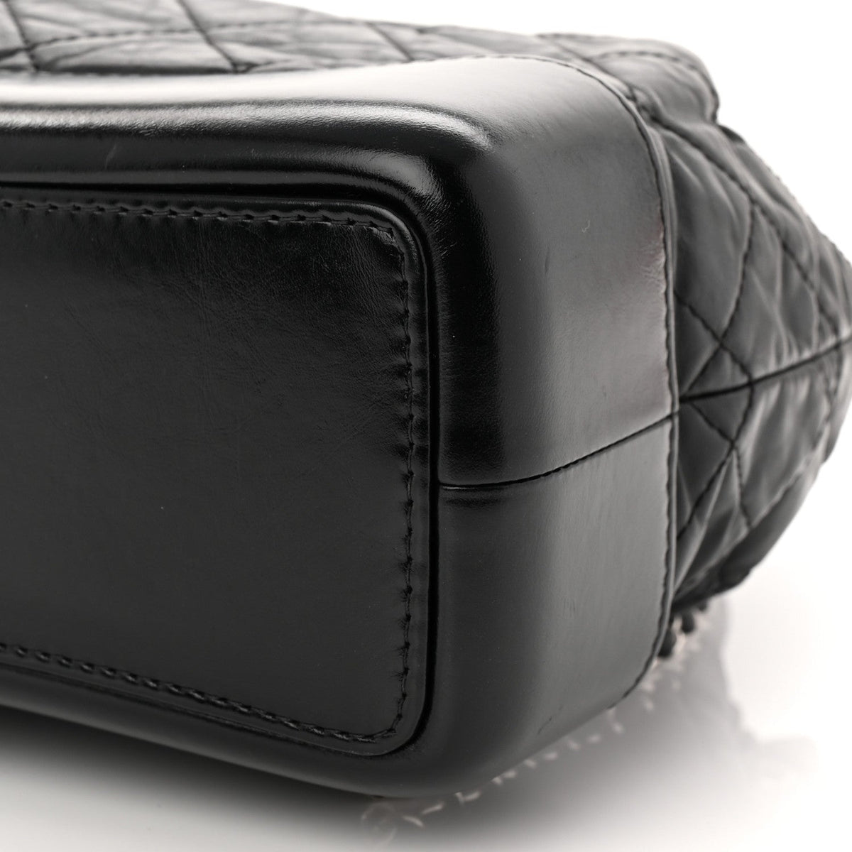 Chanel Aged Calfskin Quilted Small Gabrielle Backpack Black