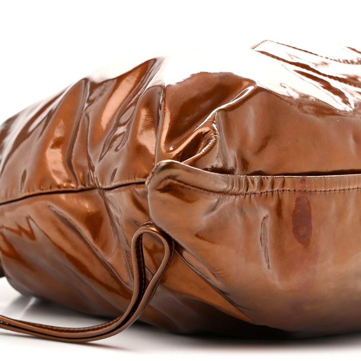 Chanel Patent Bonbons Shopper Tote Bronze 1982111