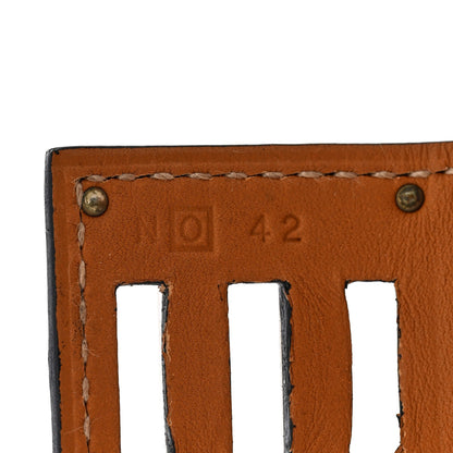 Hermes Box Leather Kelly Dog Bracelet Black