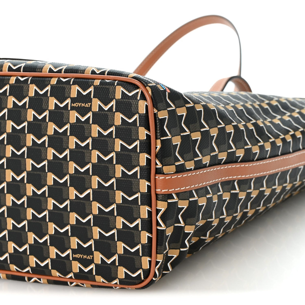 Moynat Calfskin Canvas M Labubu Tote PM Brown