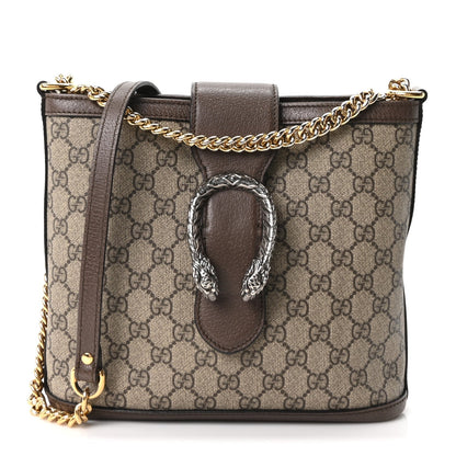 Gucci GG Supreme Medium Dionysus Bucket Bag Beige New Acero