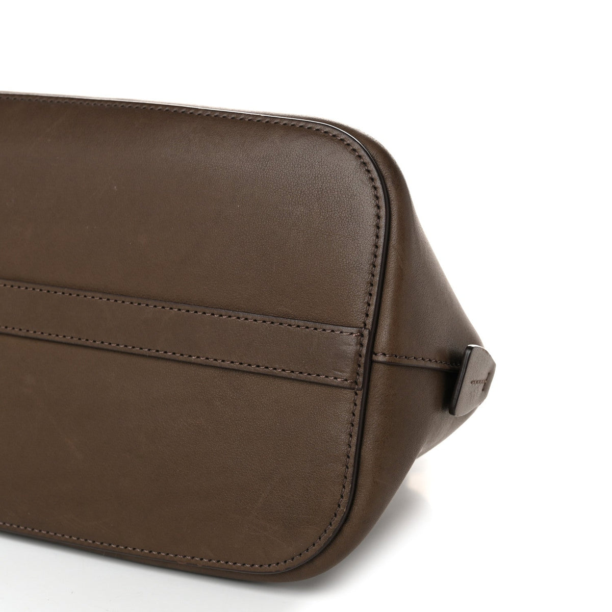 The Row Saddle Calfskin Medium Devon Bag Davy's Grey