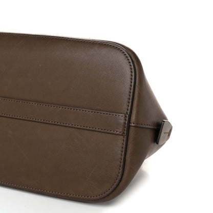 The Row Saddle Calfskin Medium Devon Bag Davy's Grey