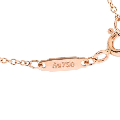 Tiffany 18K Rose Gold T Smile Pendant Necklace 43.8cm