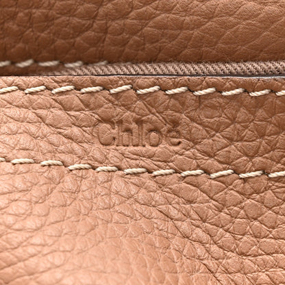 Chloe Calfskin Mini Marcie Round Crossbody Bag Nut