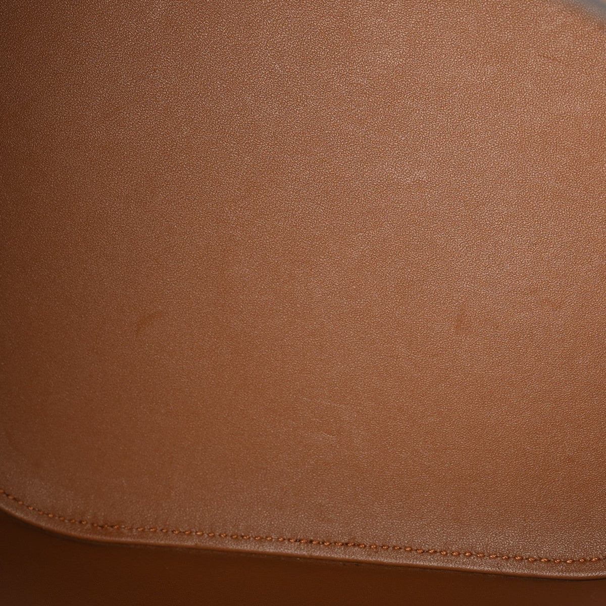 Celine Suede Calfskin Triomphe Medium Louise Bag Pecan