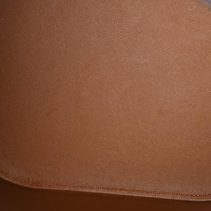 Celine Suede Calfskin Triomphe Medium Louise Bag Pecan