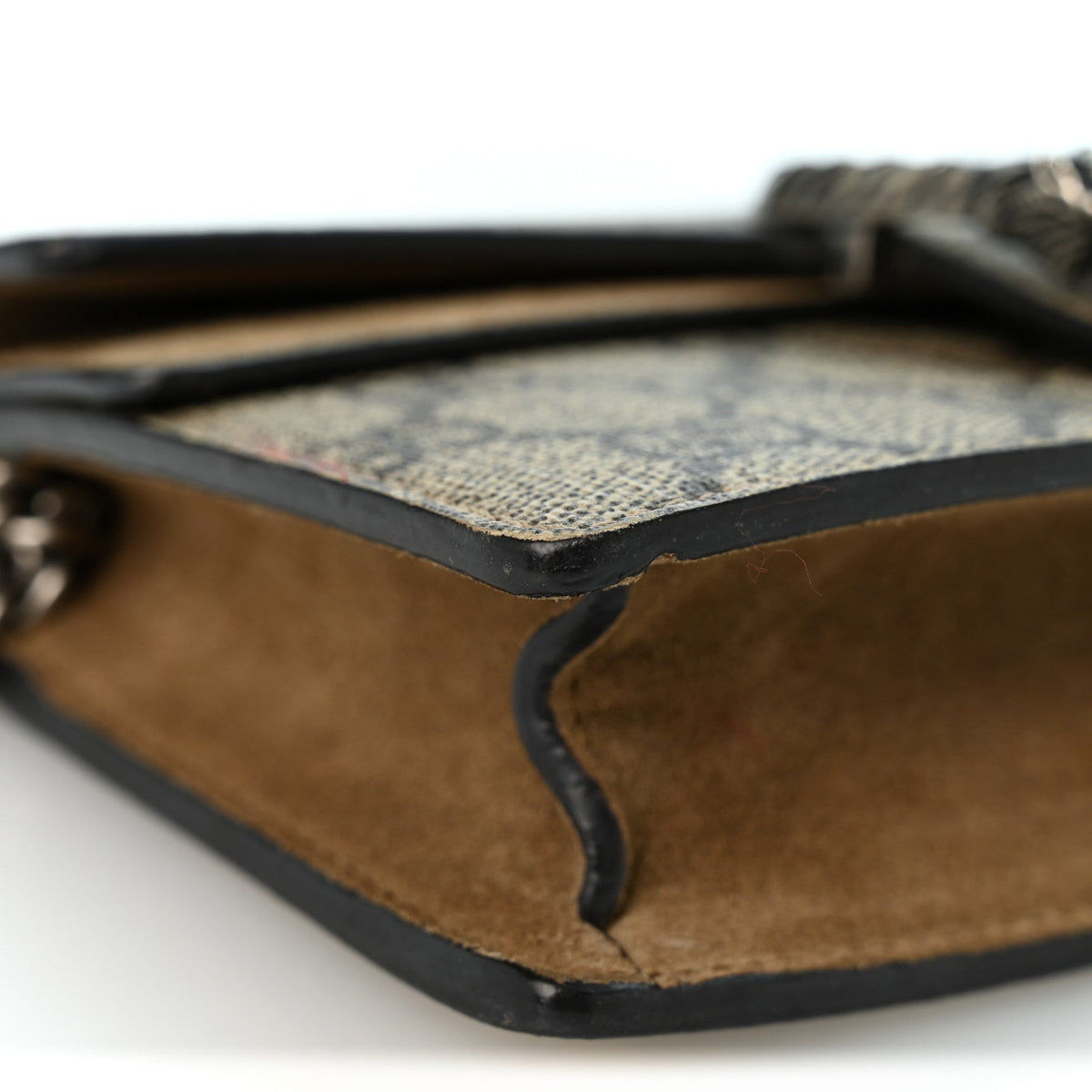 Gucci GG Supreme Monogram Super Mini Dionysus Shoulder Bag Taupe