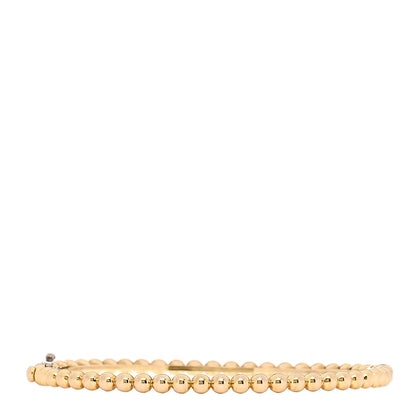Van Cleef & Arpels 18K Yellow Gold Perlee Pearls of Gold Bracelet S