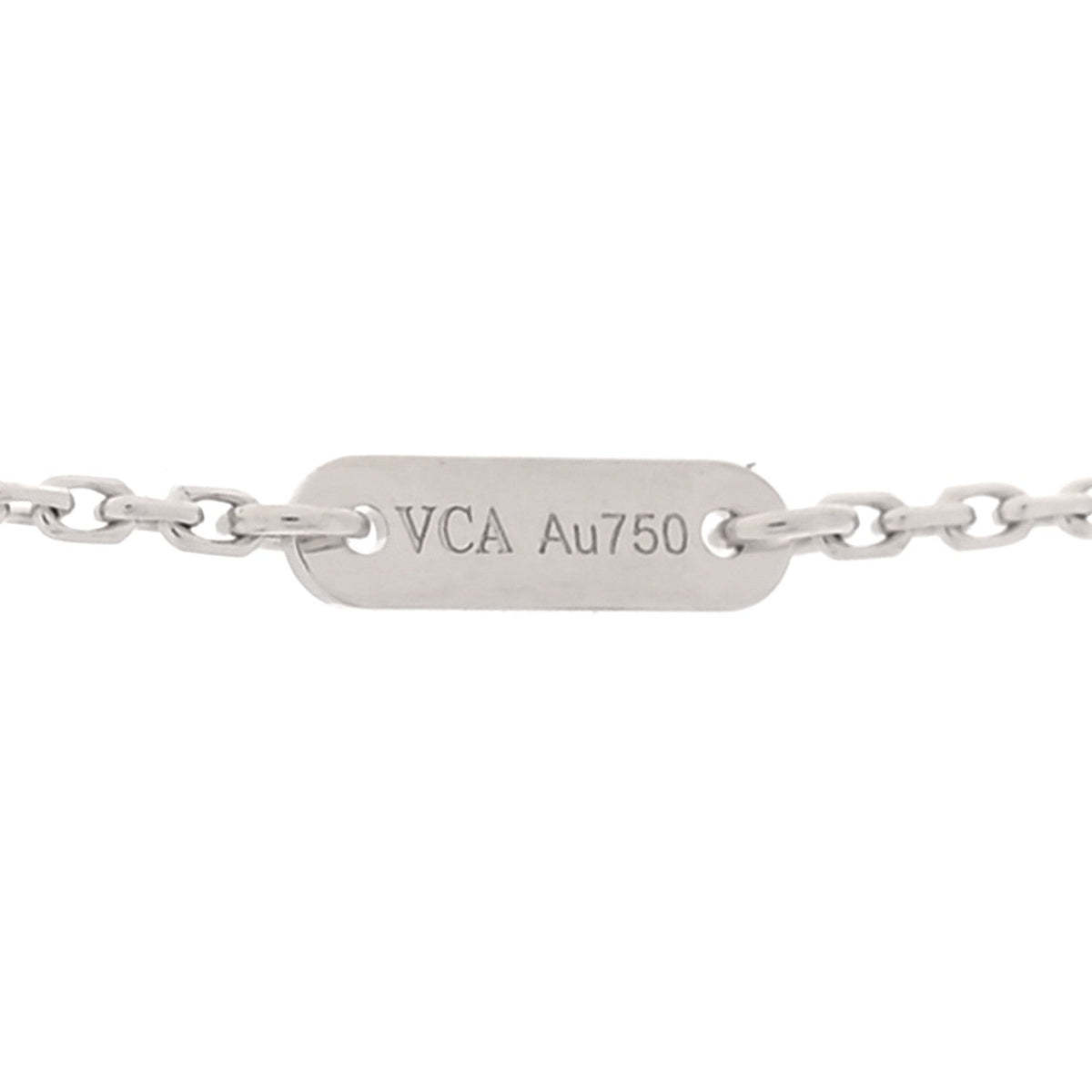 Van Cleef & Arpels 18K White Gold Diamond Mini Frivole Pendant Necklace