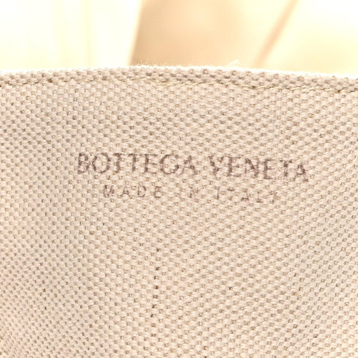 Bottega Veneta Canvas Maxi Intrecciato Large Arco Tote Beige Black