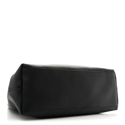 Gucci Pebbled Calfskin Medium Soho Chain Shoulder Bag Black 1984685