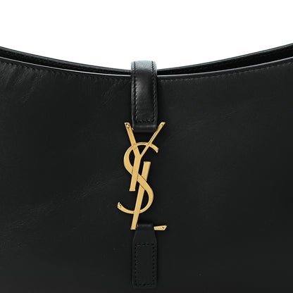 Saint Laurent Smooth Calfskin Le 5 A 7 Hobo Black