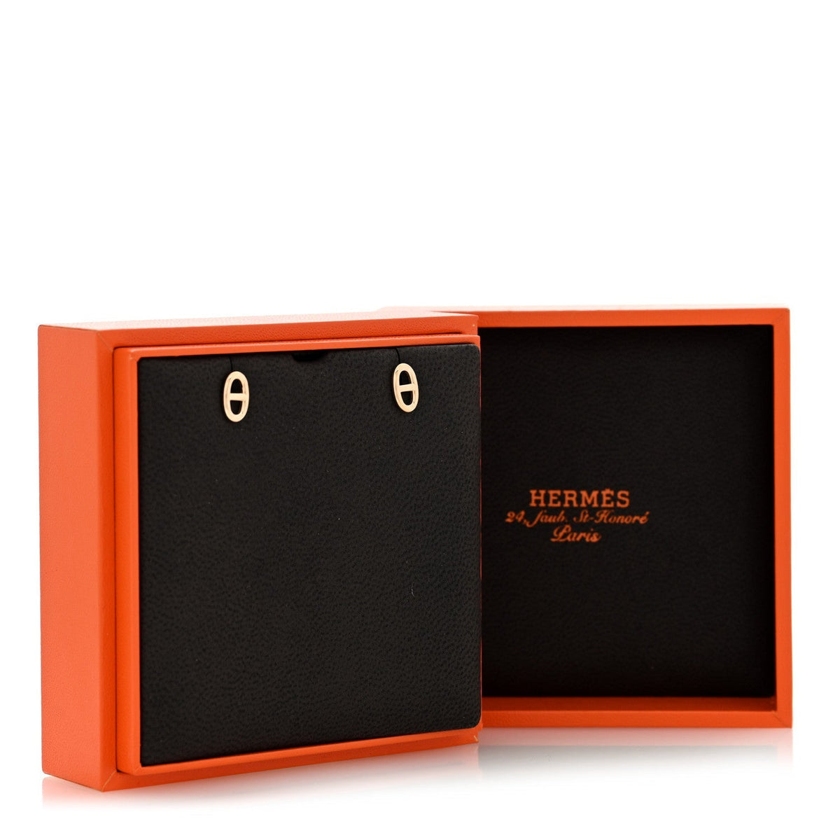 Hermes 18K Rose Gold TPM Farandole Stud Earrings