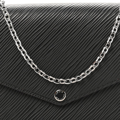 Louis Vuitton Epi Pochette Felicie Black Hot Pink