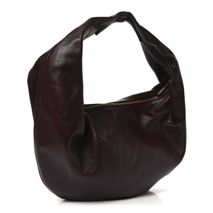 Khaite Calfskin Medium Olivia Hobo Burgundy