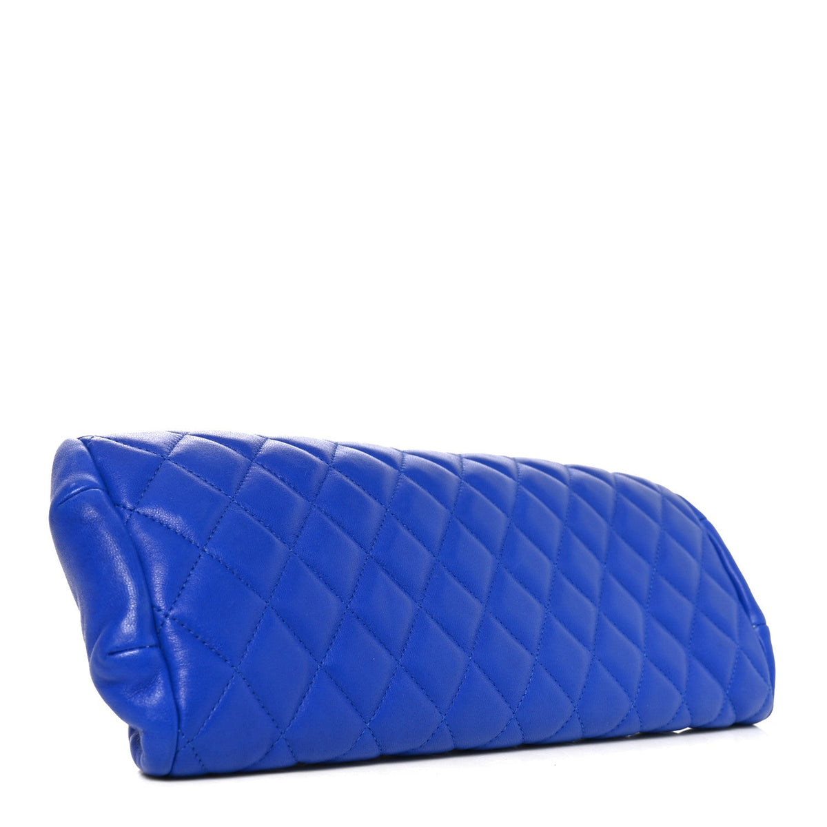 Chanel Lambskin Quilted Timeless Clutch Blue