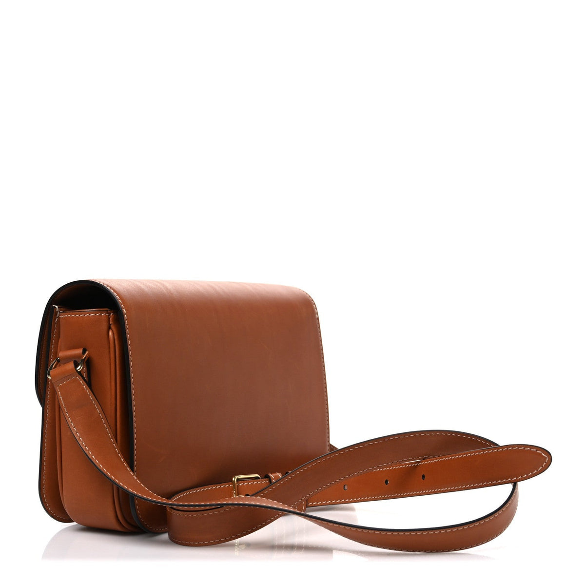 Celine Natural Calfskin Medium Triomphe Bag Tan