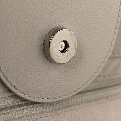 Chanel Caviar Medium Studded Deauville Tote Ivory 1889632