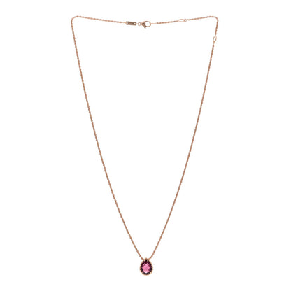Boucheron 18K Pink Gold Rhodolite Garnet S Serpent Boheme Necklace