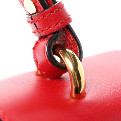 Gucci Calfskin Medium Sylvie Top Handle Bag Hibiscus Red 1984108