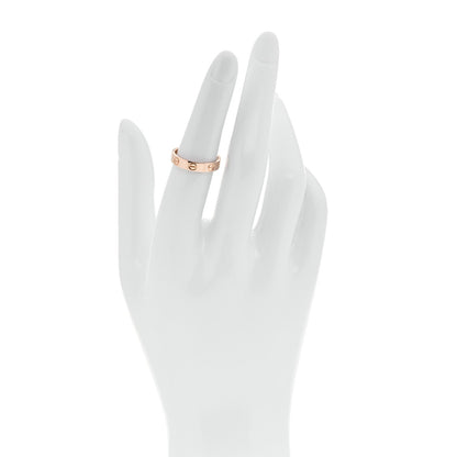 Cartier 18K Pink Gold 3.5mm LOVE Wedding Band Ring 51 5.75