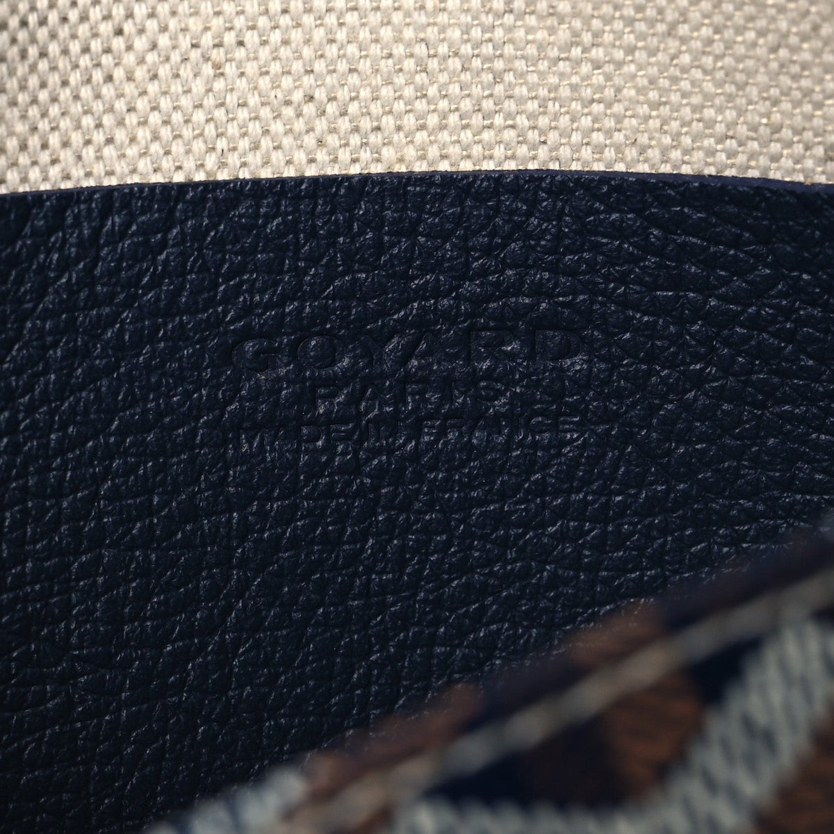 Goyard Goyardine Plumet Wallet Clutch Navy 1901295