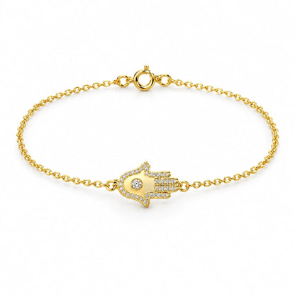 Amara 18K Gold Plated 925 Sterling Silver Cubic Zirconia Bracelet
