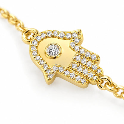 Amara 18K Gold Plated 925 Sterling Silver Cubic Zirconia Bracelet