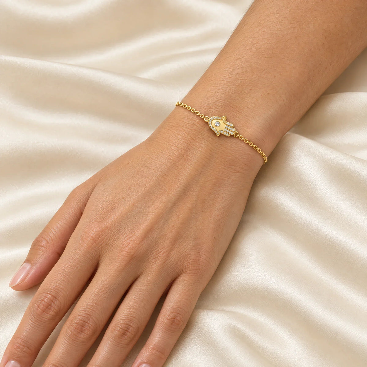 Amara 18K Gold Plated 925 Sterling Silver Cubic Zirconia Bracelet