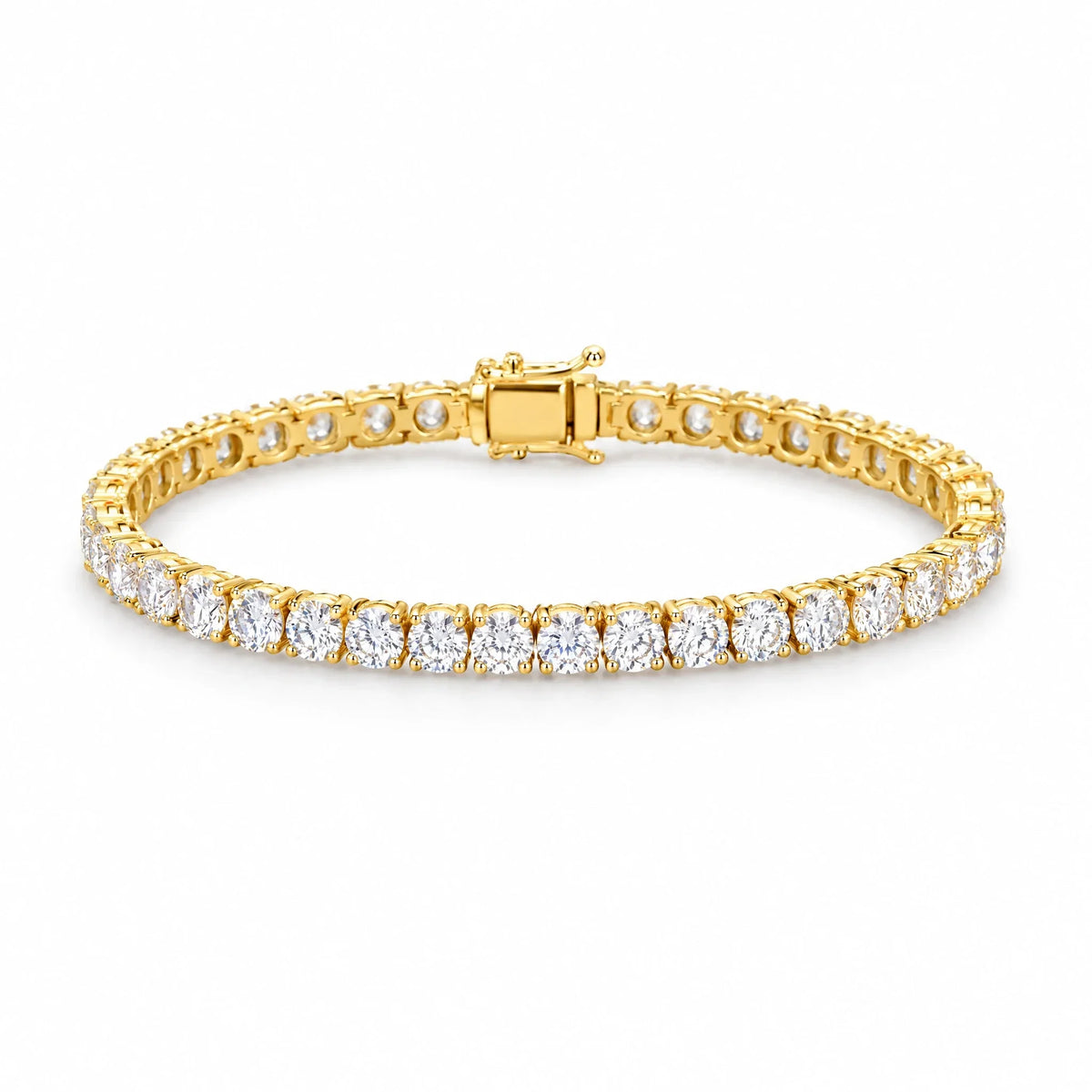 Aria 18K Gold Plated 925 Sterling Silver Cubic Zirconia Bracelet