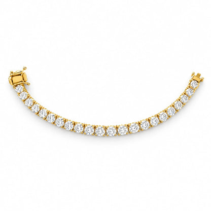 Aria 18K Gold Plated 925 Sterling Silver Cubic Zirconia Bracelet