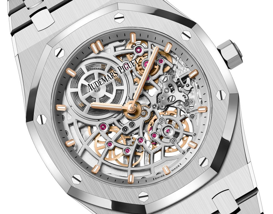 AP Royal Oak “JUMBO” EXTRA-THIN OPENWORKED “50TH ANNIVERSARY” Ref# 16204ST.OO.1240ST.01