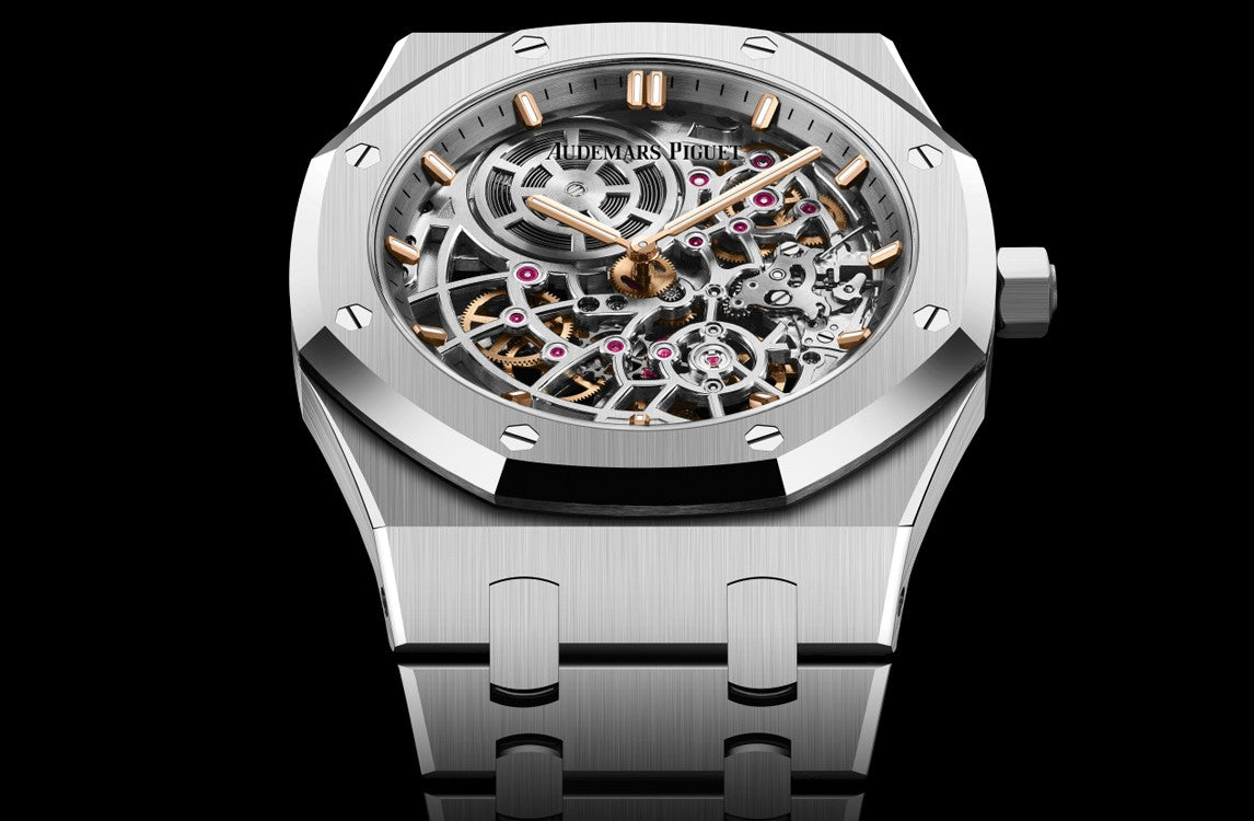 AP Royal Oak “JUMBO” EXTRA-THIN OPENWORKED “50TH ANNIVERSARY” Ref# 16204ST.OO.1240ST.01