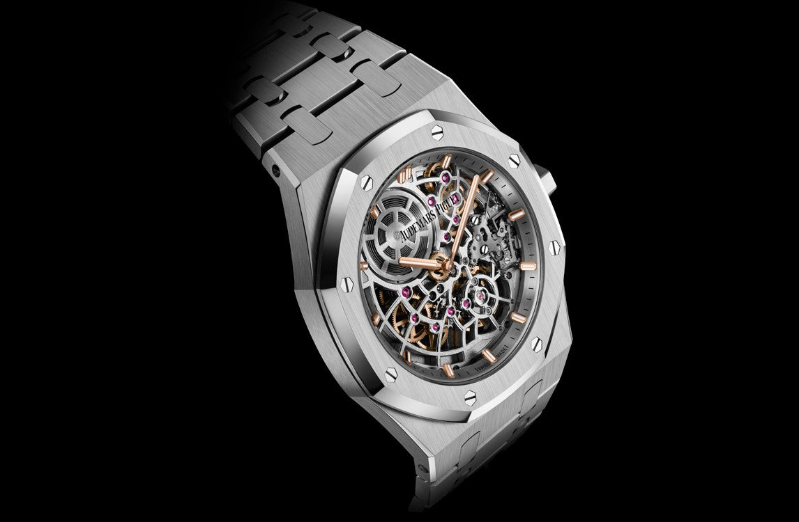 AP Royal Oak “JUMBO” EXTRA-THIN OPENWORKED “50TH ANNIVERSARY” Ref# 16204ST.OO.1240ST.01