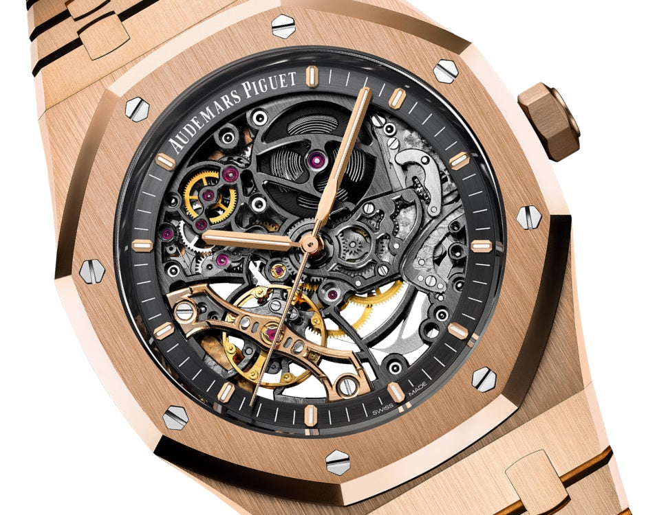 AP Royal Oak DOUBLE BALANCE WHEEL OPENWORKED Ref# 15407OR.OO.1220OR.01