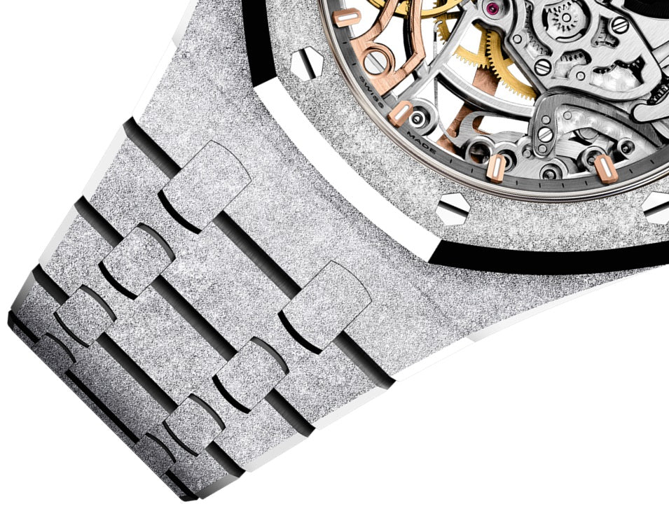 AP Royal Oak DOUBLE BALANCE WHEEL OPENWORKED Ref# 15466BC.GG.1259BC.01