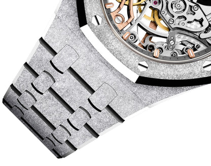 AP Royal Oak DOUBLE BALANCE WHEEL OPENWORKED Ref# 15466BC.GG.1259BC.01