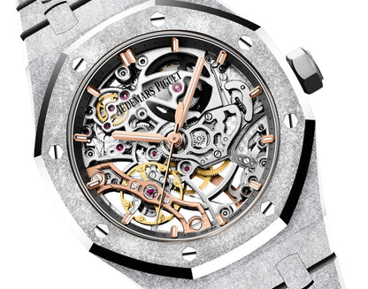 AP Royal Oak DOUBLE BALANCE WHEEL OPENWORKED Ref# 15466BC.GG.1259BC.01