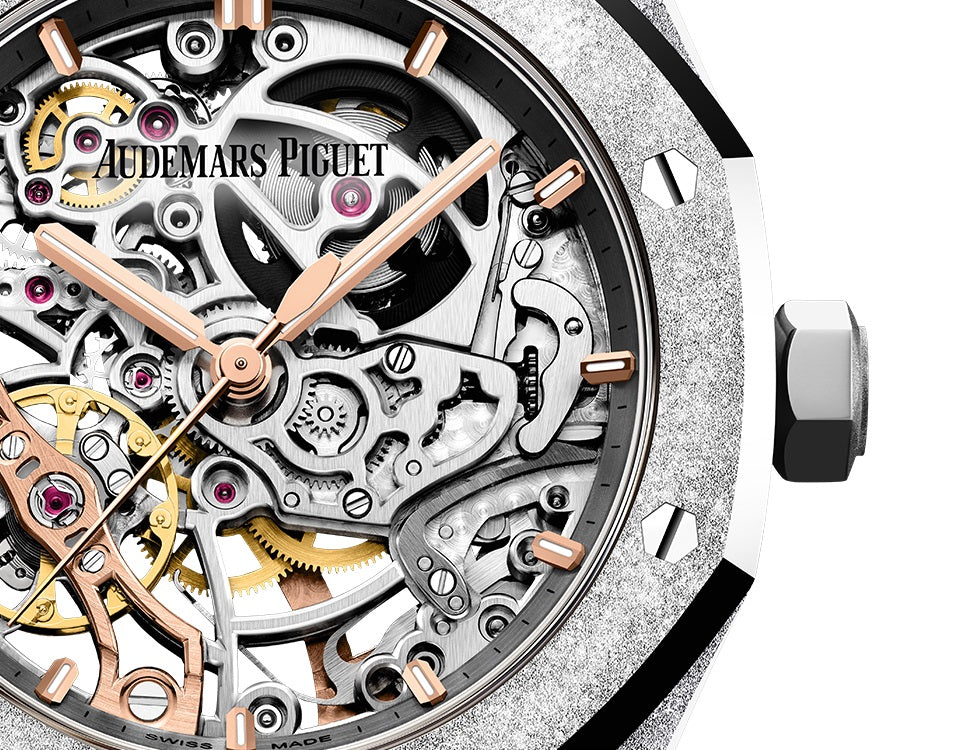 AP Royal Oak DOUBLE BALANCE WHEEL OPENWORKED Ref# 15466BC.GG.1259BC.01