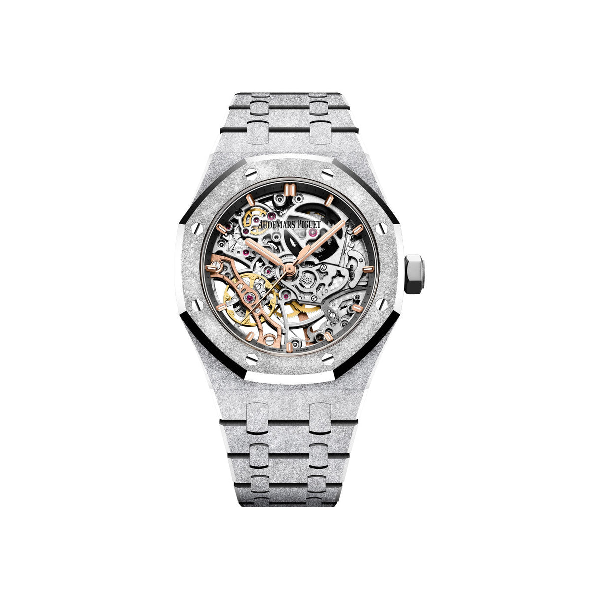 AP Royal Oak DOUBLE BALANCE WHEEL OPENWORKED Ref# 15466BC.GG.1259BC.01