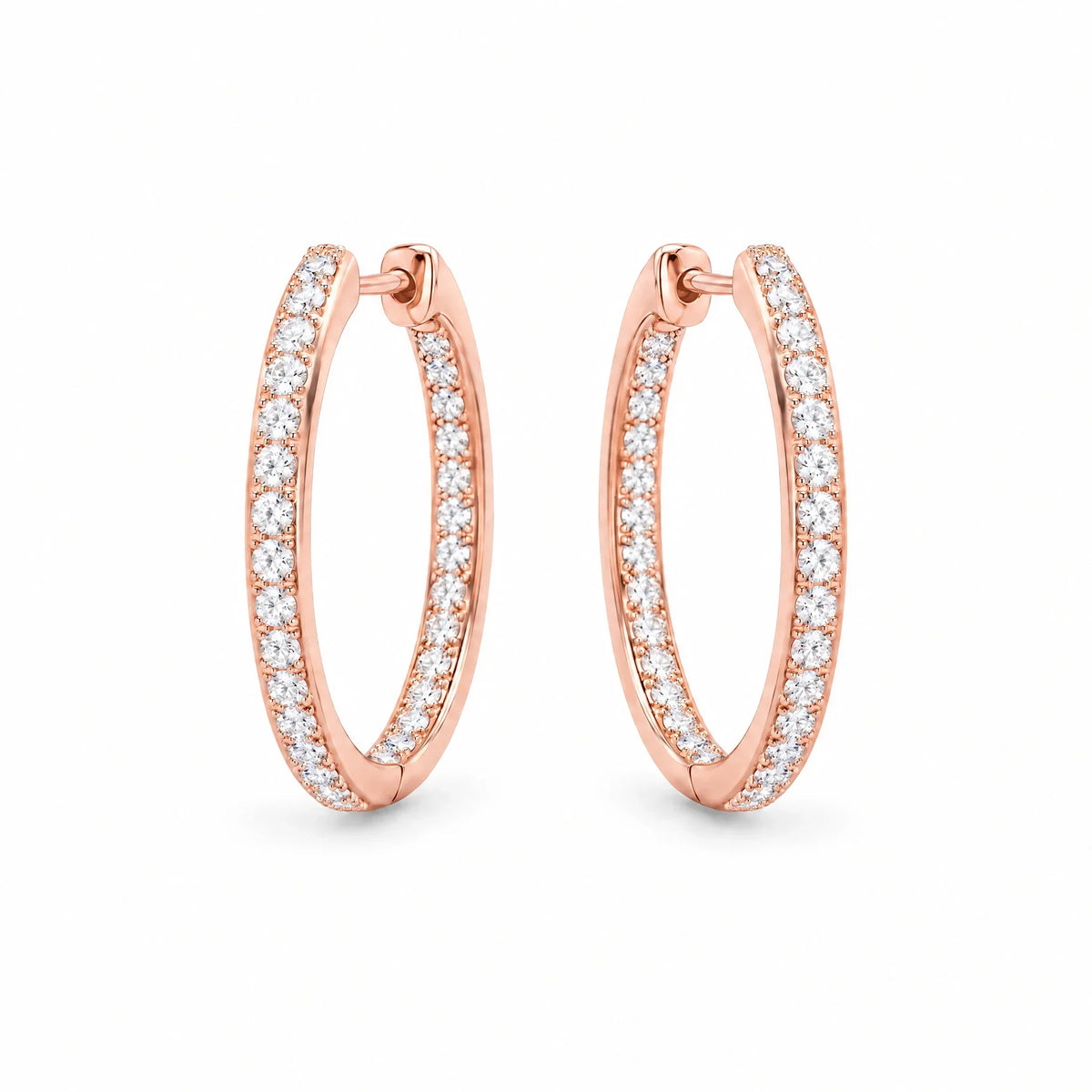 Aurelia 18K Gold Plated 925 Sterling Silver Cubic Zirconia Hoop Earrings