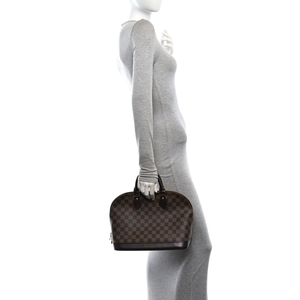 Louis Vuitton Damier Ebene Alma PM Brown