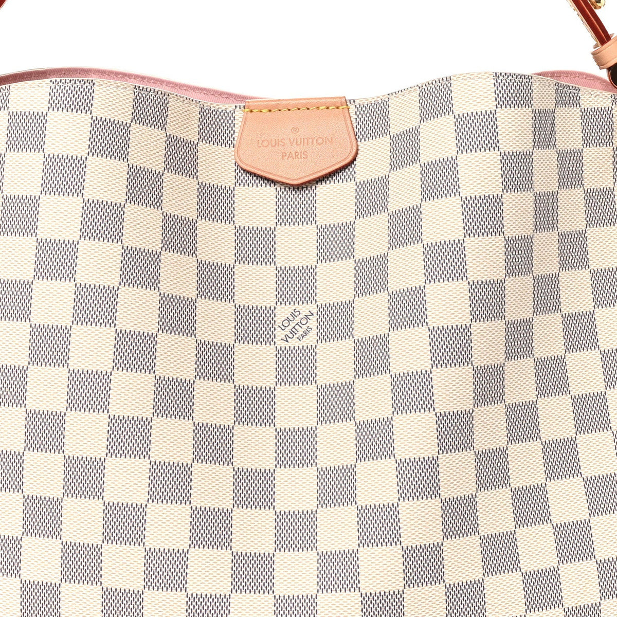 Louis Vuitton Damier Azur Graceful MM Rose Ballerine