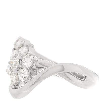 Platinum Diamond 1.06ctw Flower Ring 52 6