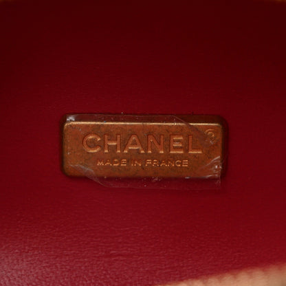 Chanel Lambskin Quilted CC Bubble Vanity Case With Chain Black