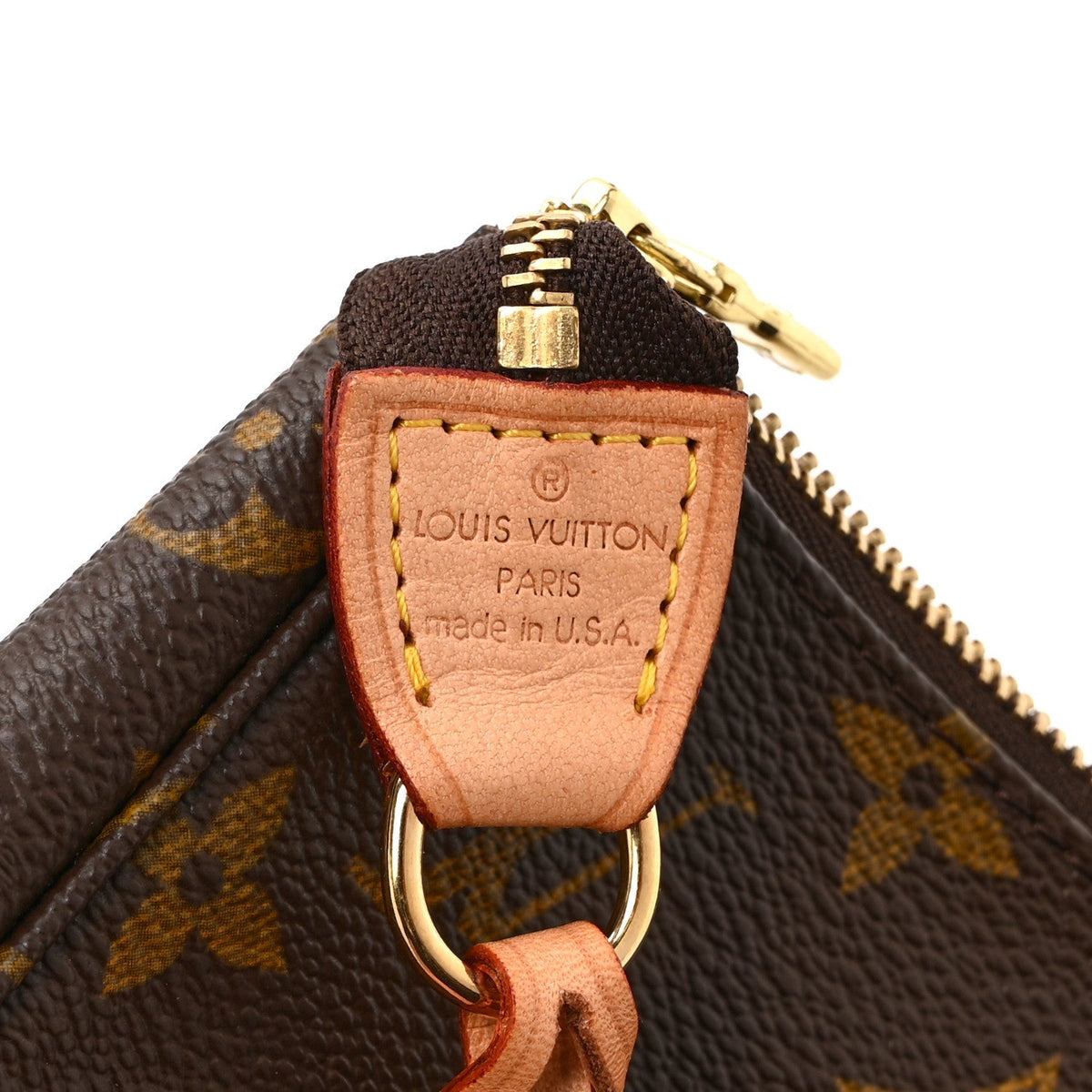 Louis Vuitton Monogram Canvas Pochette Accessories Bag Brown